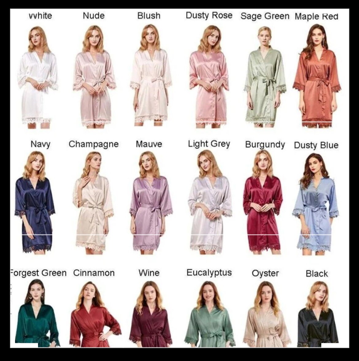 Personalised bridal party robes, wedding robes, bride robes, bridal robes