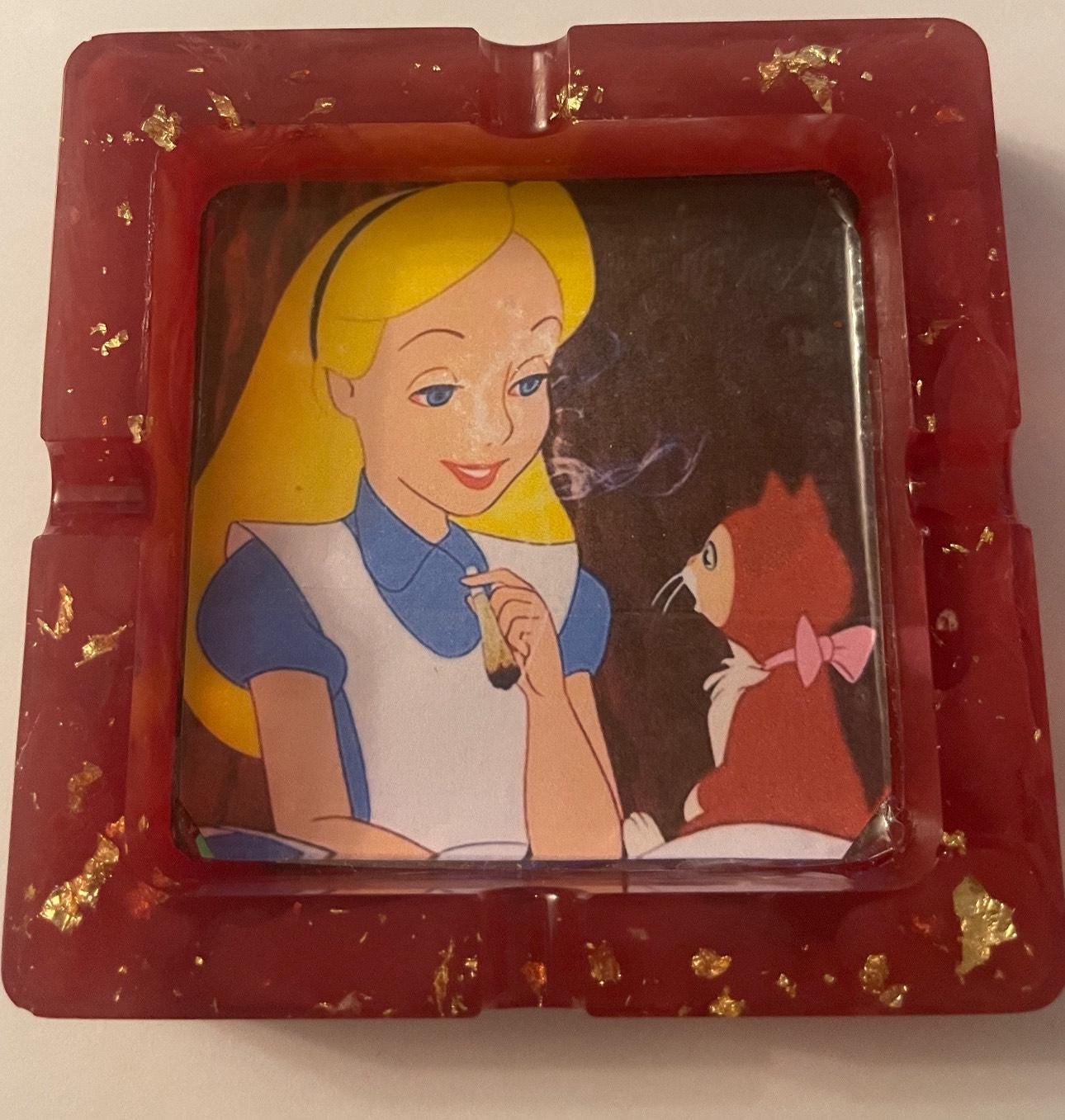 Stitch glitter ashtray, ashtray, gift for him, gift for her, smoking accessories, stitch tumbler, 20oz tumbler