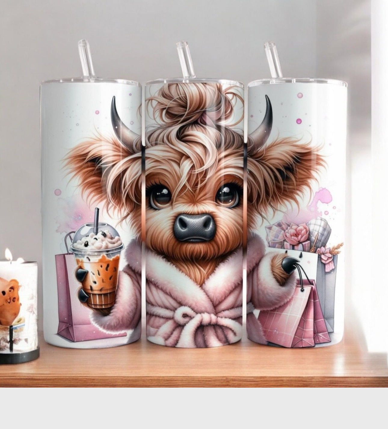 Sassy Highland Cow Tumbler