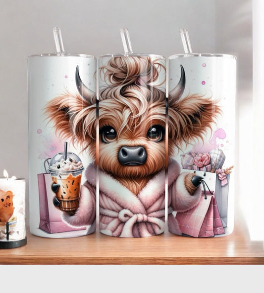 Sassy Highland Cow Tumbler