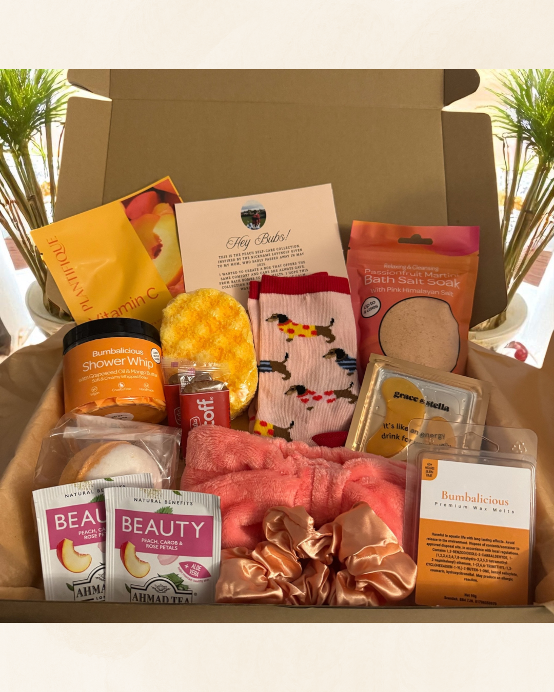 Peach Self Care Box