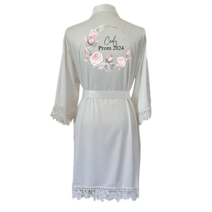 prom robes, robes, bridal robes, prom keepsakes, bridal party, wedding robes, gifts for prom, personalised robes, personalised gifts