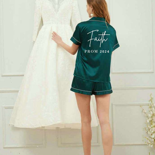 Personalised pjs, Personalised prom pjs, bridal party pjs, bride pjs, gift for her, gift for them, prom, weddings