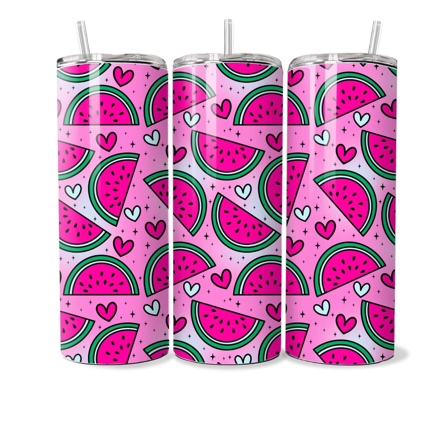 watermelon tumbler 20oz tumbler gift for her gift for him gift for children drinkware tumblers