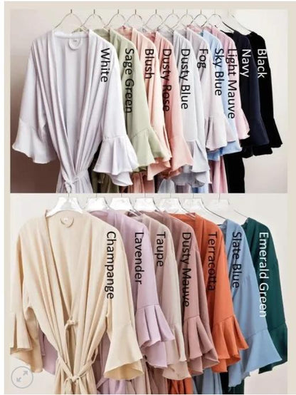 Personalised wedding robe, bridal robe, wedding, gift for bridesmaid, gift for bride, personalised robes