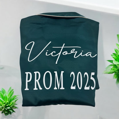 Personalised pjs, Personalised prom pjs, bridal party pjs, bride pjs, gift for her, gift for them, prom, weddings