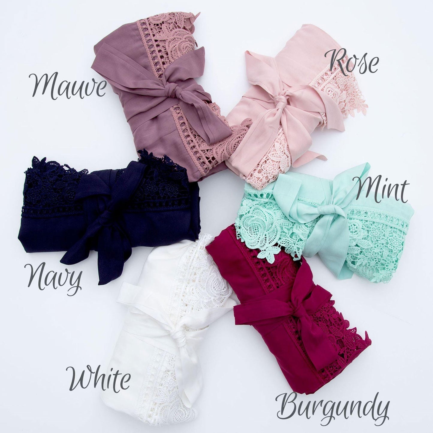 Personalised Bridesmaid Robes Satin Floral – Bride Robe, Maid of Honour Gown, Bridal Party Dressing Gowns, Wedding Morning Gift, Custom Name